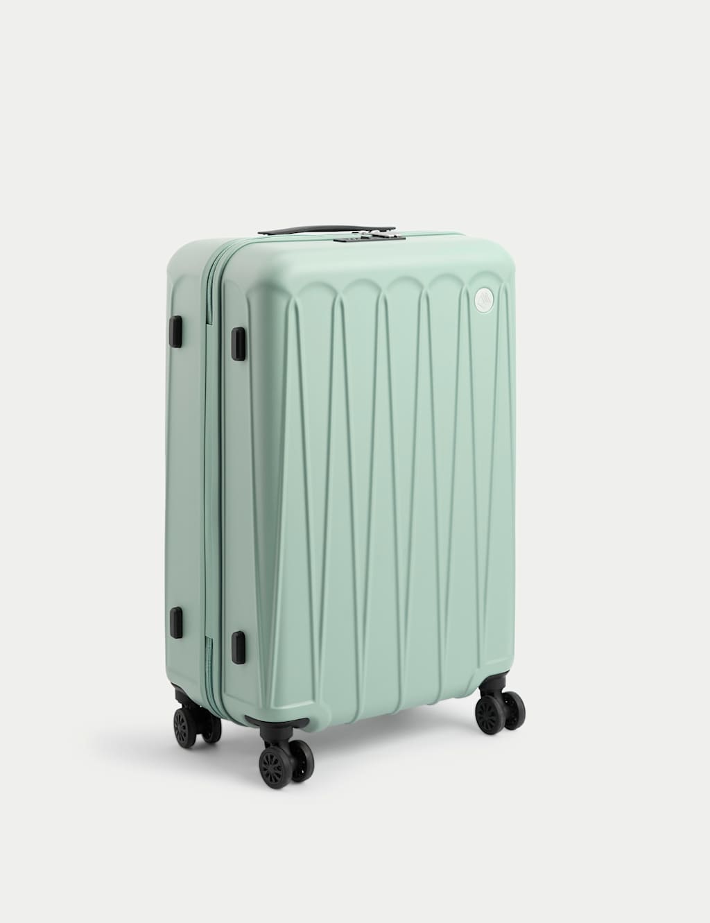 M&S Amalfi 4 Wheel Hard Shell Medium Suitcase - Sage Green