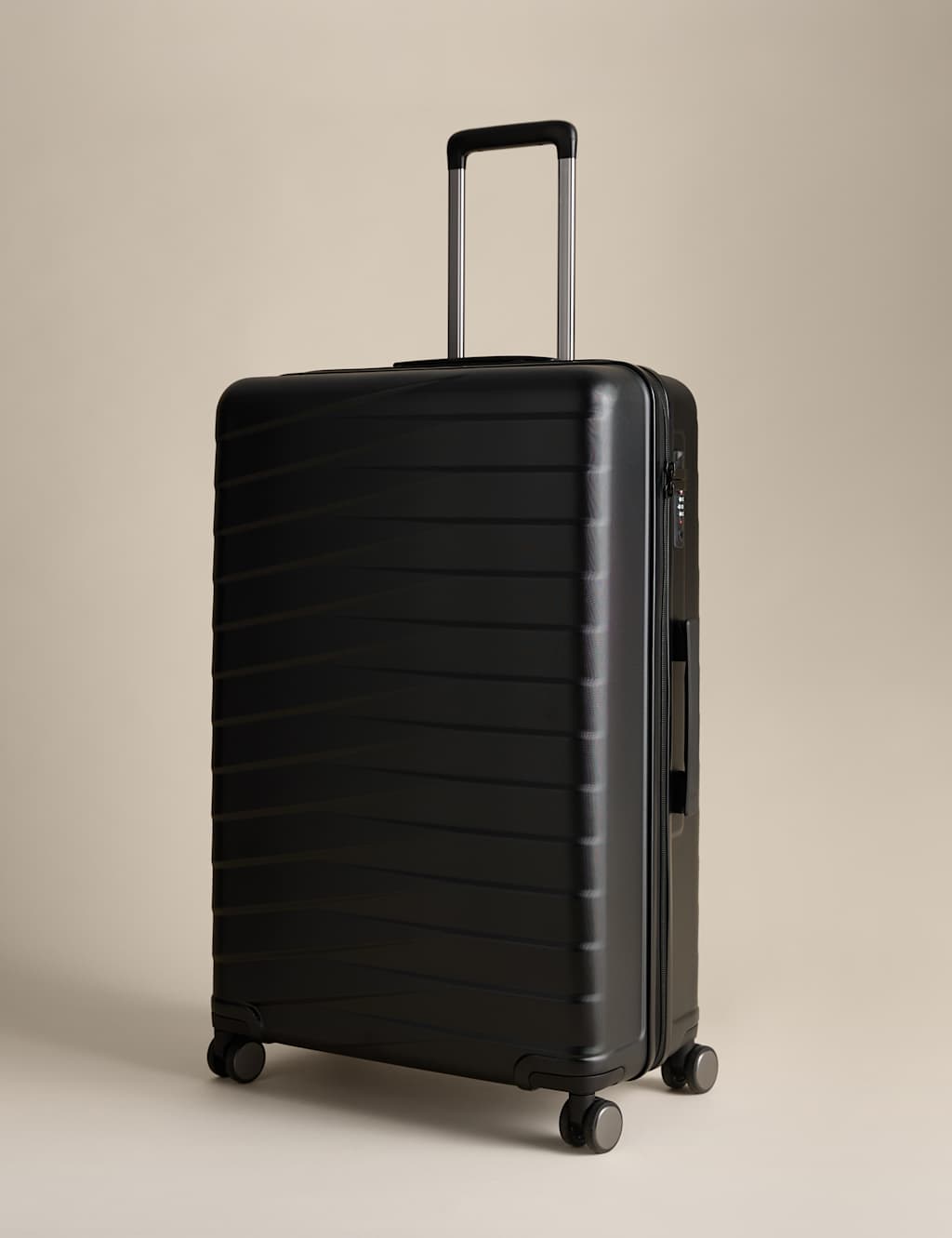M&S Oslo 4 Wheel Hard Shell Large Suitcase - Black