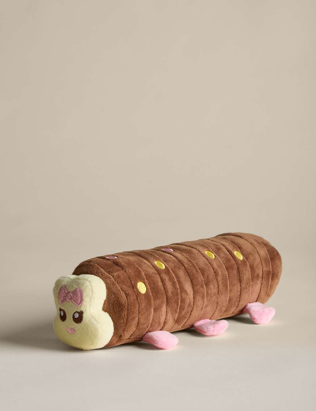 Colin the Caterpillar Connie the Caterpillar Dog Toy Brown Mix