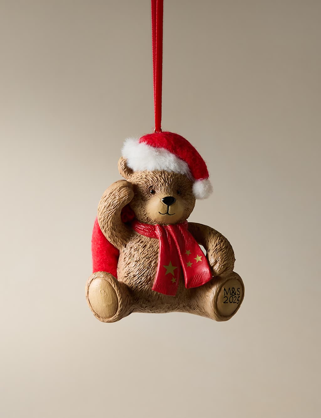 Spencer Bear Resin Hanging Spencer Bear Decoration Brown Mix