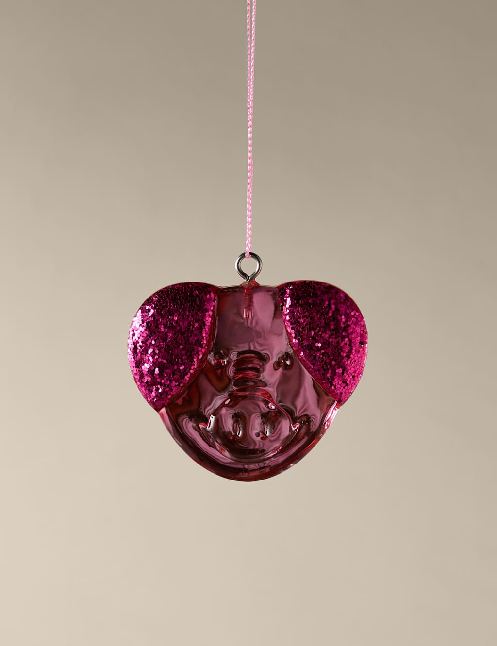 Percy Pig Glass Hanging Percy Pig Sweet Decoration Pink Mix