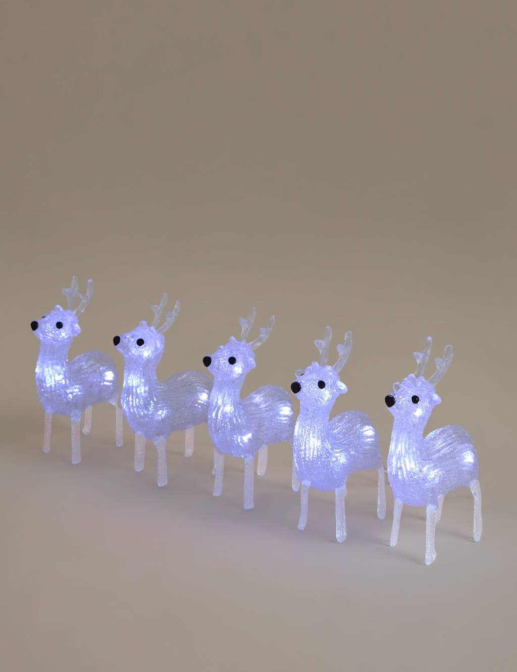 M&S Light Up Reindeer Room Decorations White