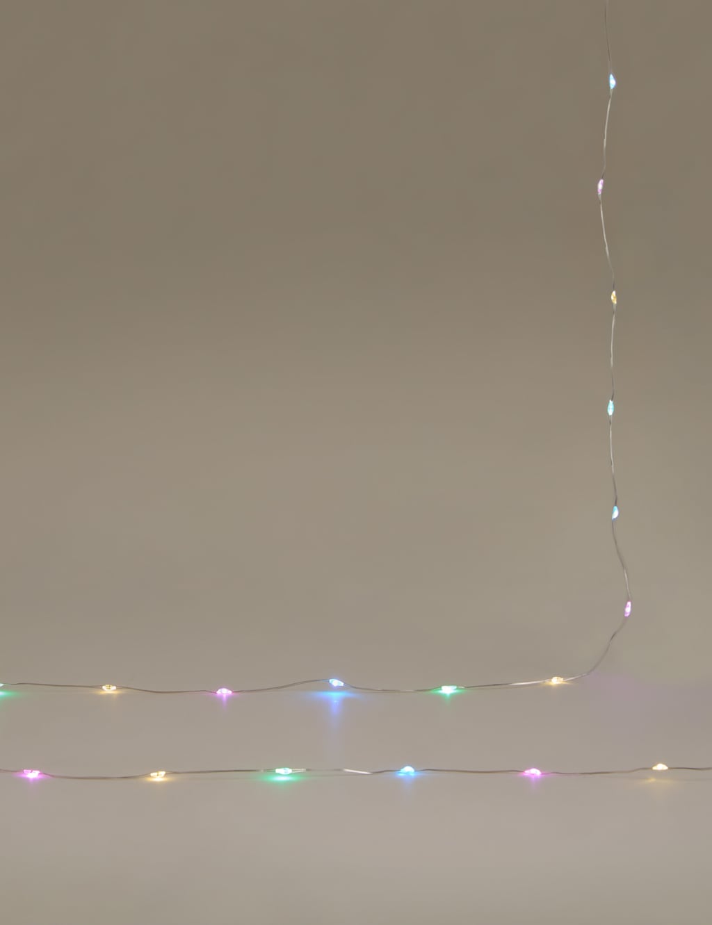 M&S LED Multicoloured Battery String Lights Multi