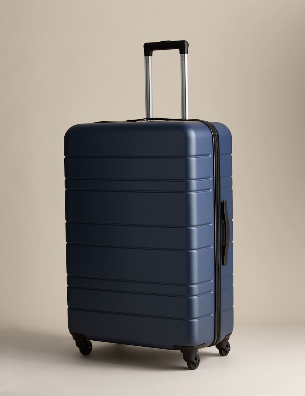 M&S Pisa 4 Wheel Hard Shell Large Suitcase - Navy