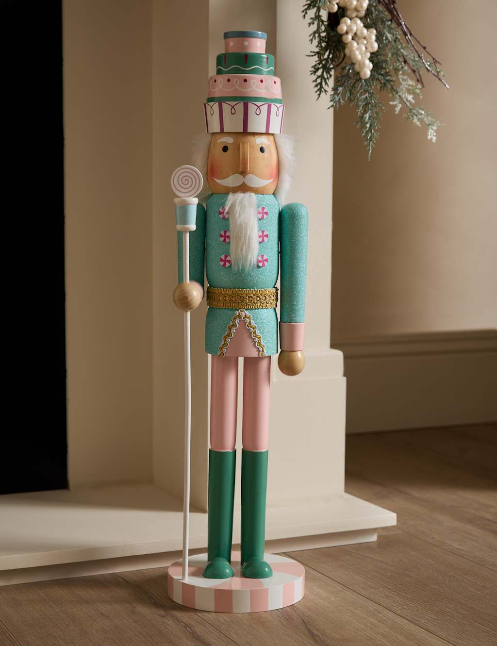 M&S Extra Large Pastel Nutcracker Decoration Multi