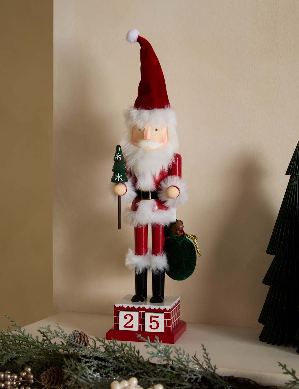 M&S Father Christmas Advent Nutcracker Red Mix
