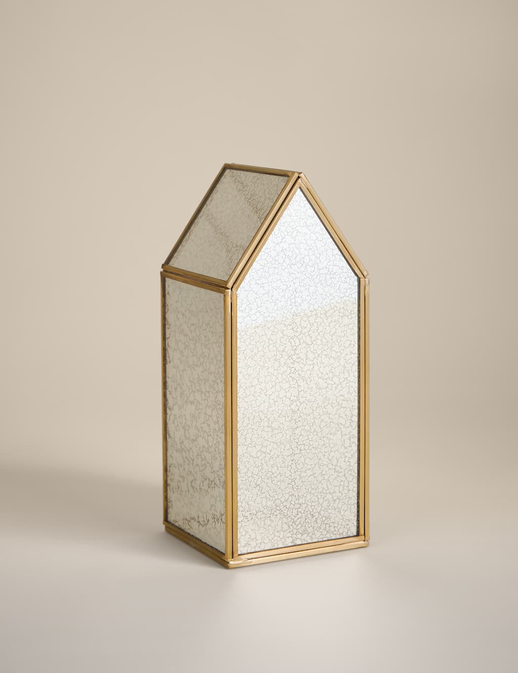 M&S Large Mercury Glass House Decoration Silver Mix