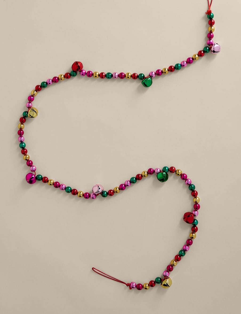 M&S Multicoloured Bell Tree Garland Multi