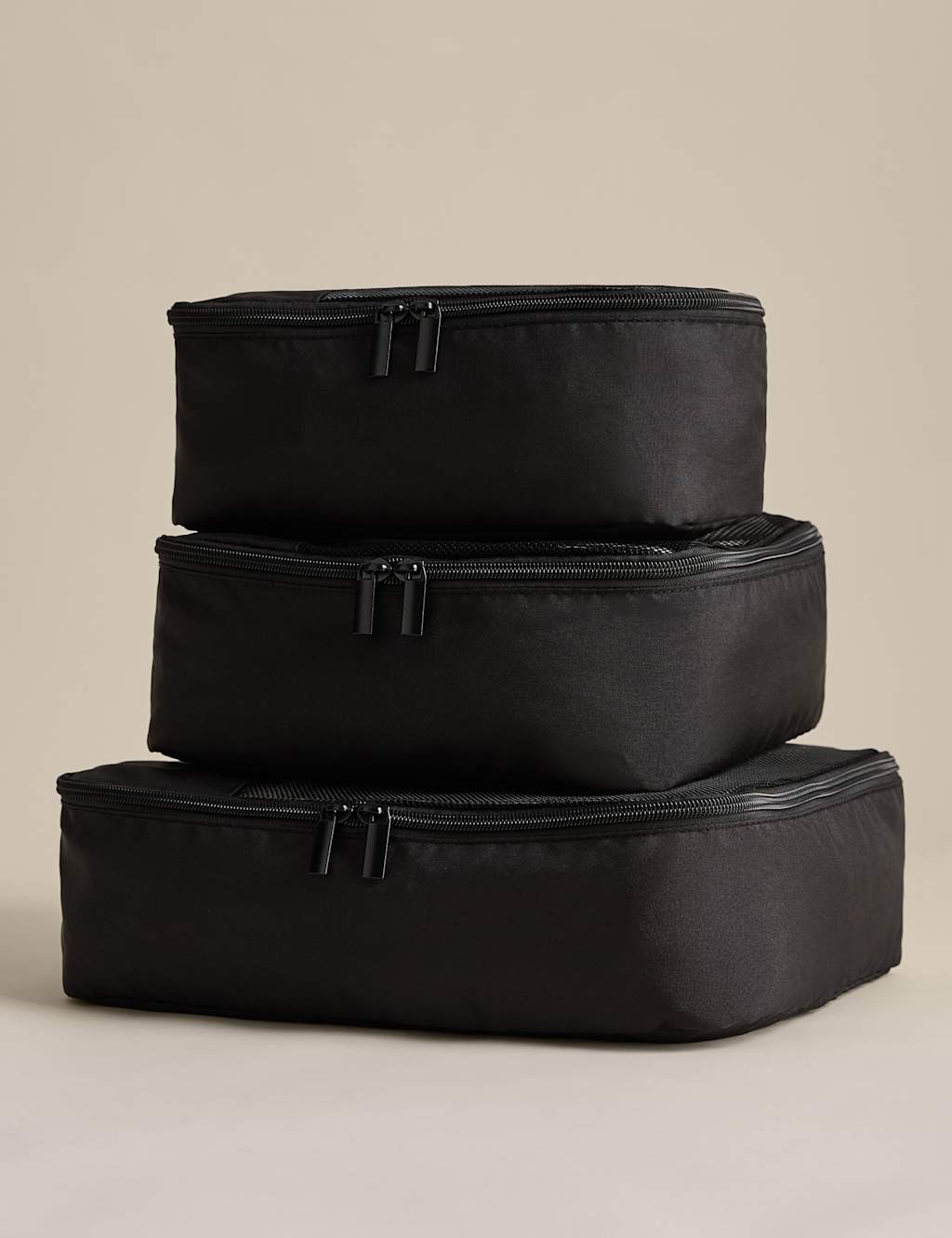 M&S Set of 3 Packing Cubes - Black