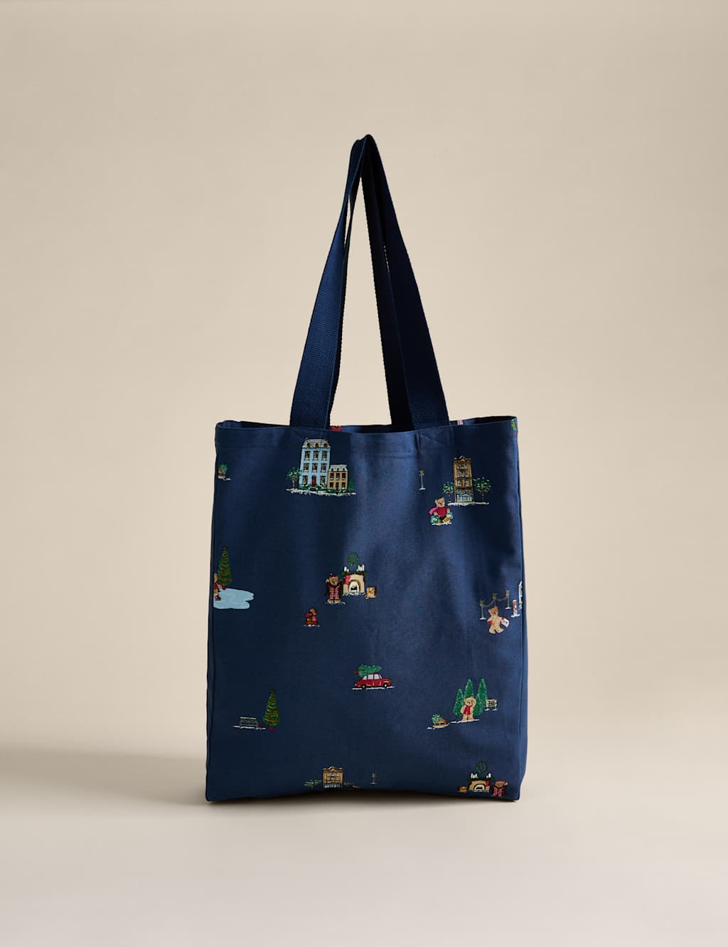 Spencer Bear Pure Cotton Spencer Bear Christmas Tote Bag Multi