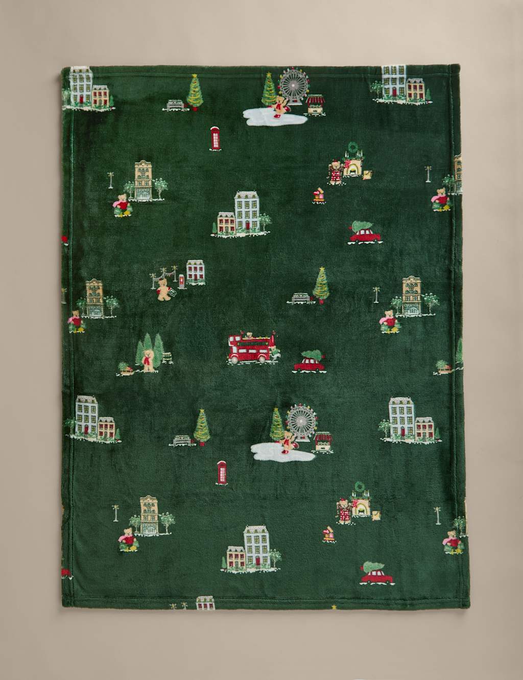 Spencer Bear Spencer Bear Pet Blanket Green Mix