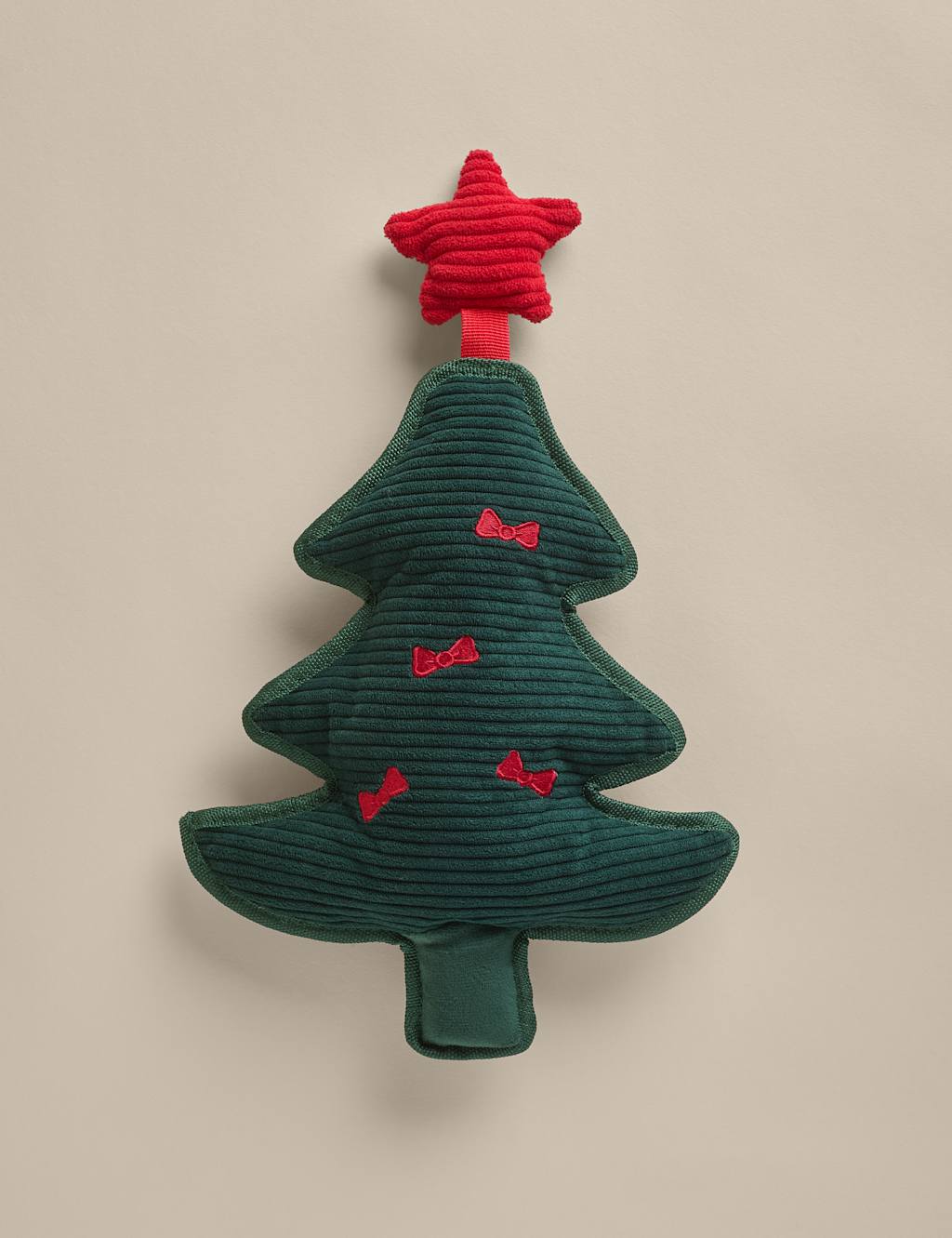 M&S Christmas Tree Dog Toy Green Mix