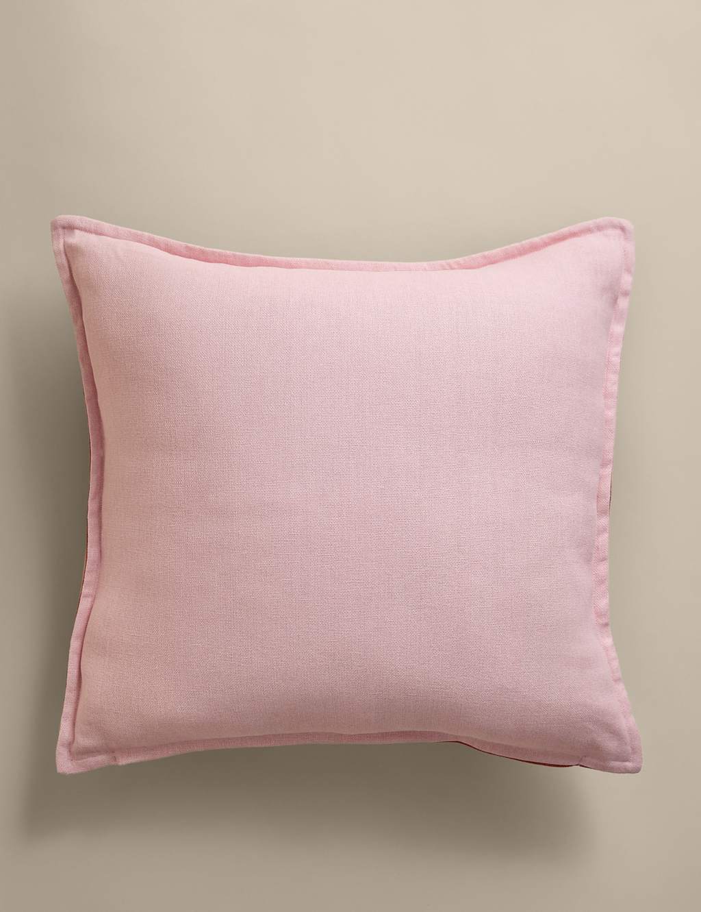 M&S Pure Cotton Reversible Textured Cushion Pink Mix