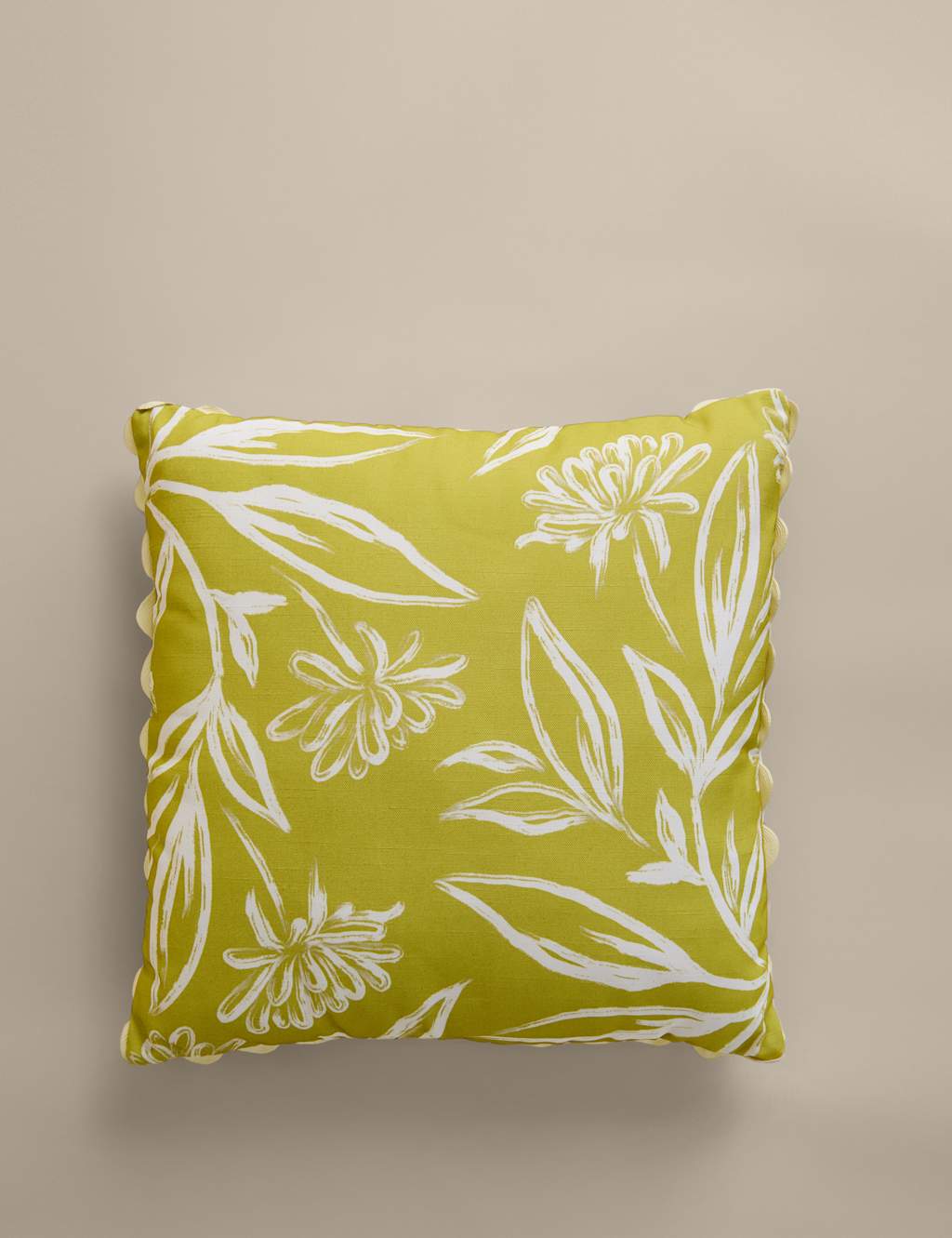 M&S 2 Pack Floral Outdoor Cushions - Yellow Mix