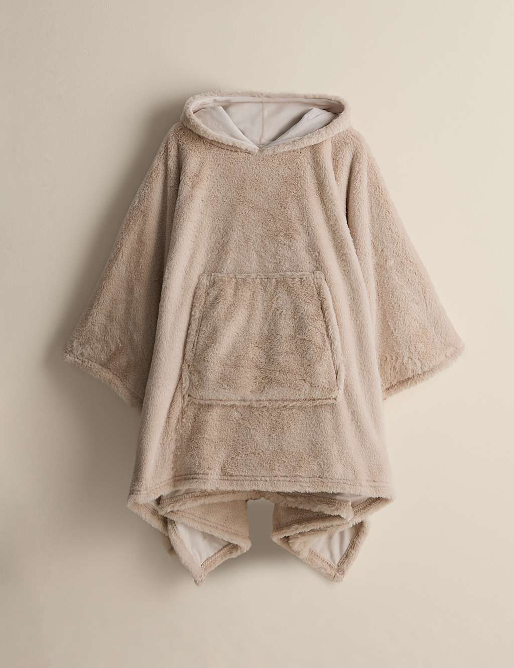 The M&S Snuggle Supersoft Hooded Blanket Neutral