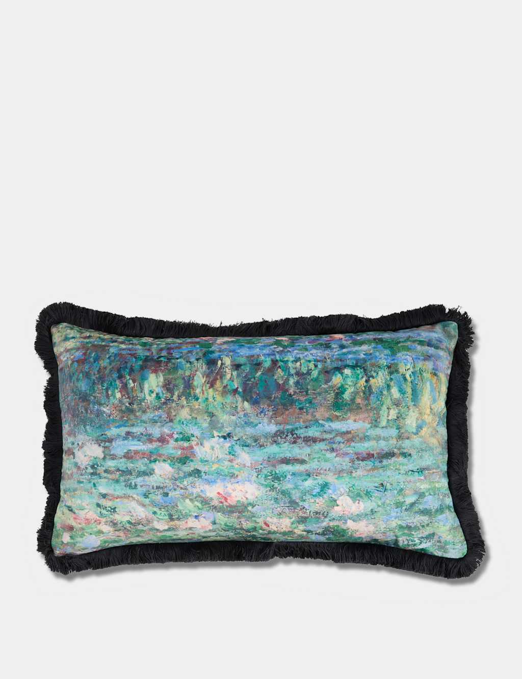 Velvet Waterlilies Large Bolster Cushion