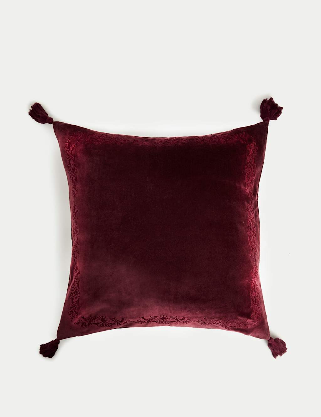 Velvet Tasselled Cushion