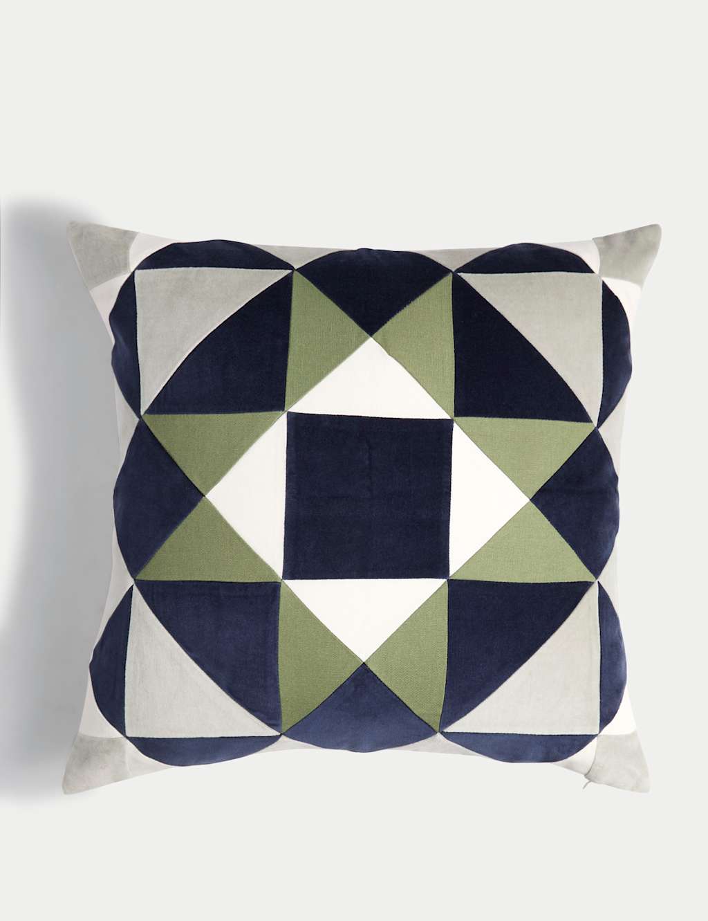 Velvet Geometric Cushion