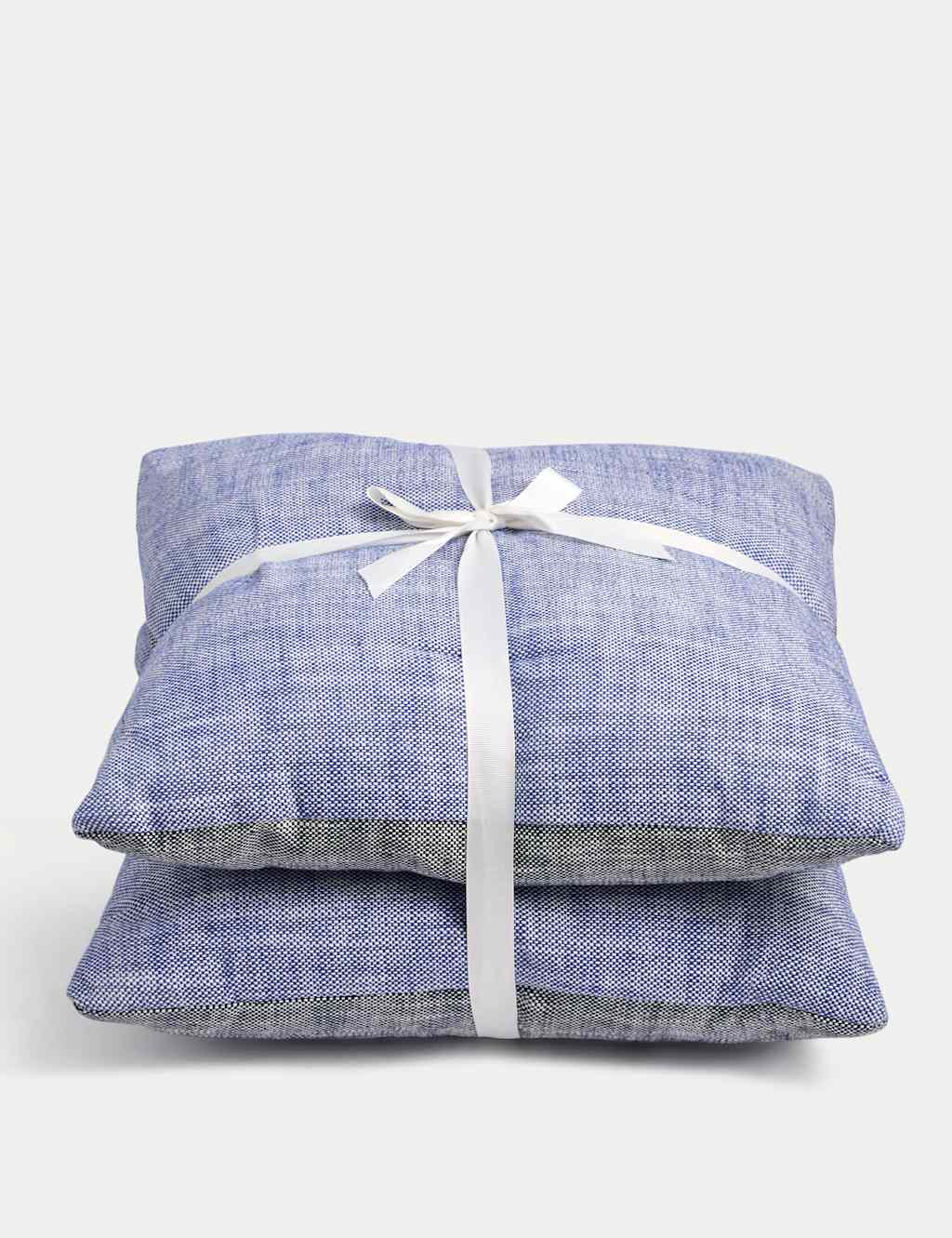 Set of 2 Pure Cotton Outdoor Cushions