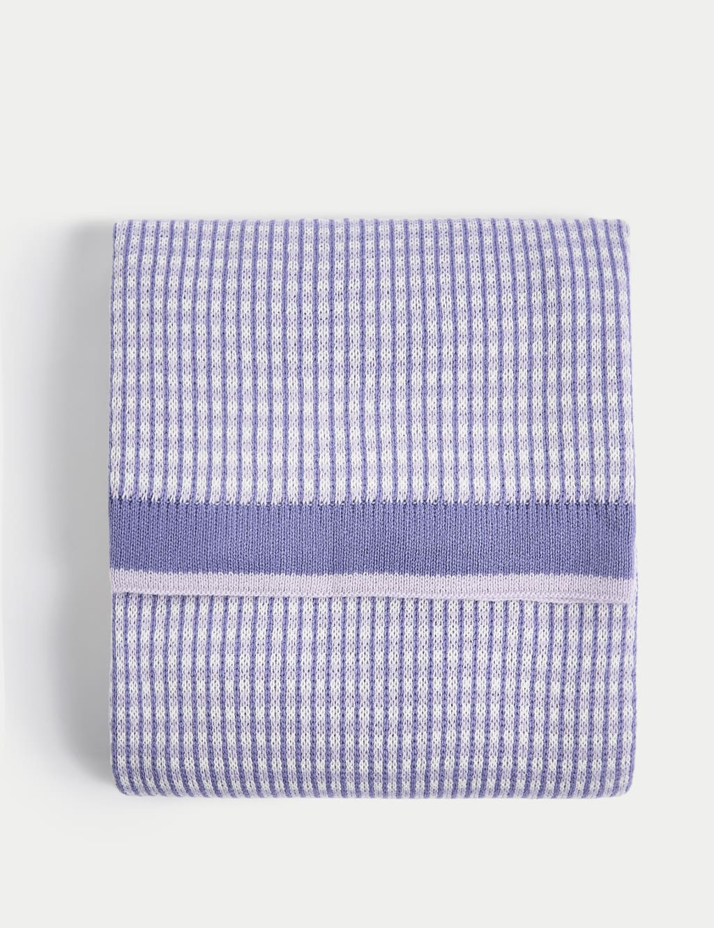 Two Tone Knitted Throw