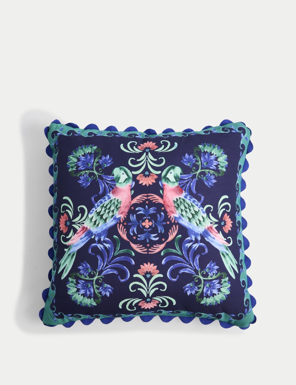 Set of 2 Bird Print Outdoor Cushions
