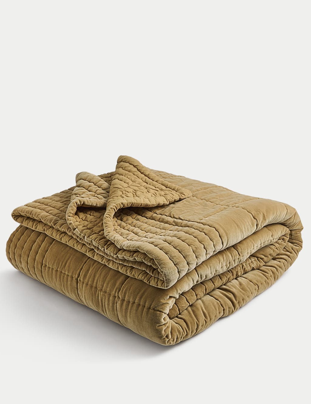 Cotton Velvet Quilted Bedspread