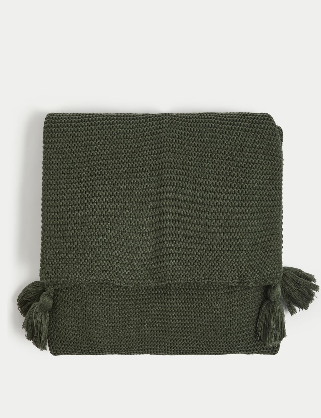 Knitted Tassel Throw