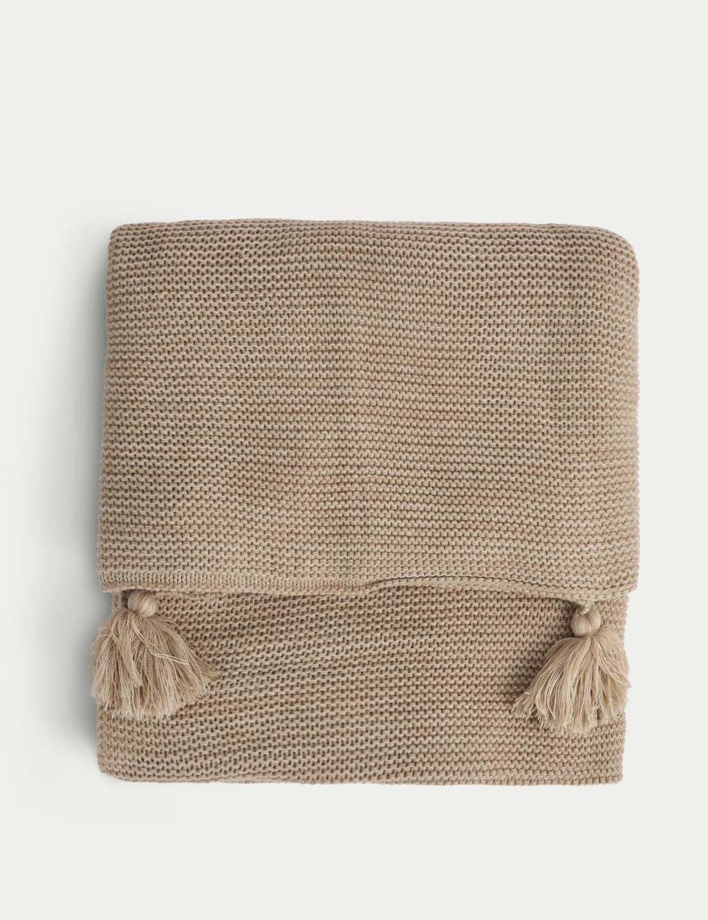 Knitted Tassel Throw