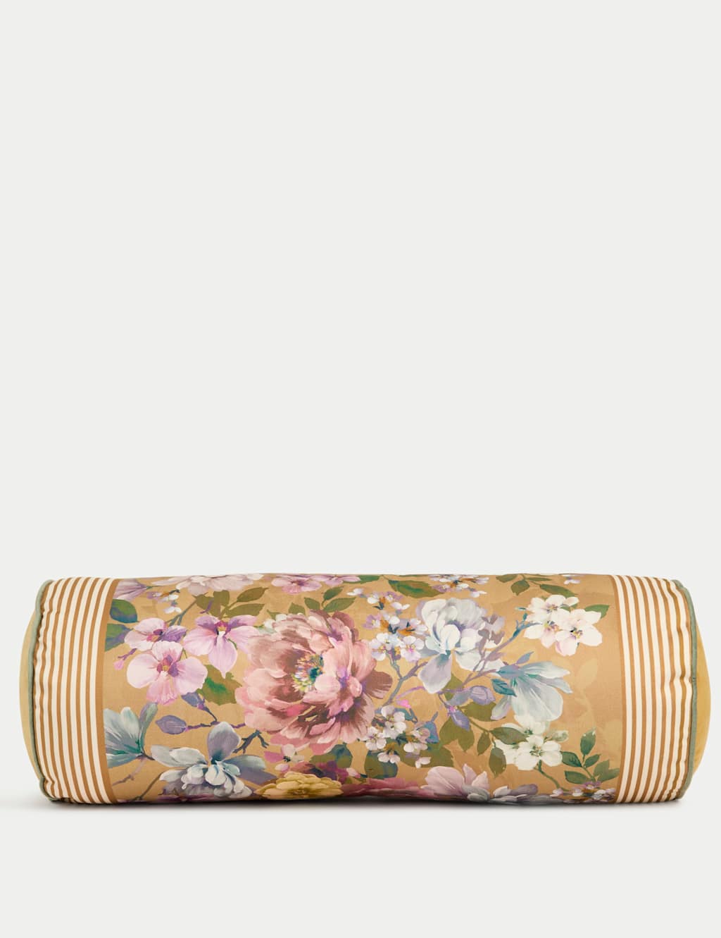 Pure Cotton Floral Bolster Cushion
