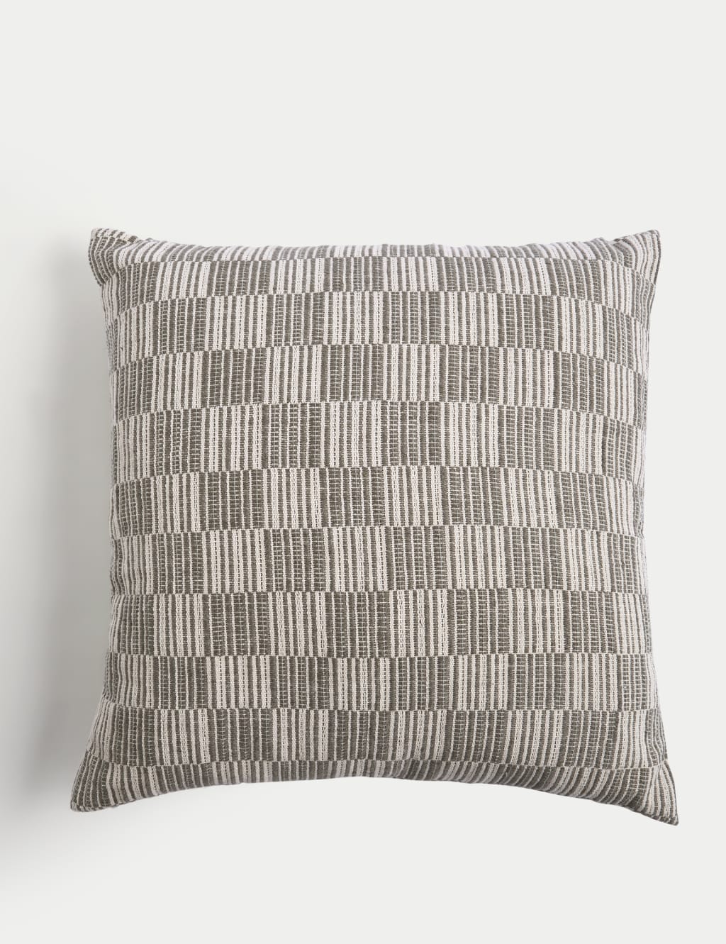 Cotton Blend Geometric Woven Cushion