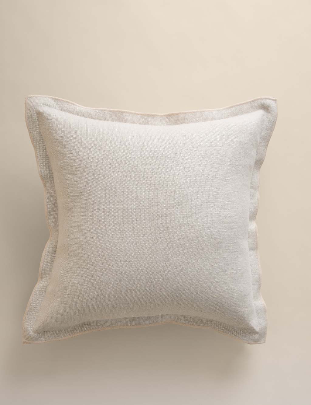 M&S Pure Linen Cushion - Ecru