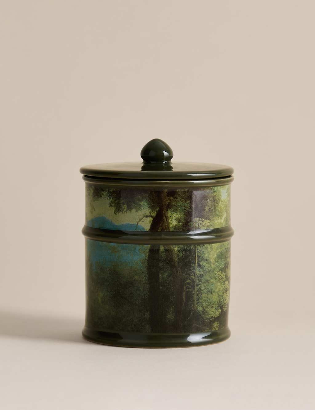 M&S X National Gallery Hidden Stems Scented Candle Green