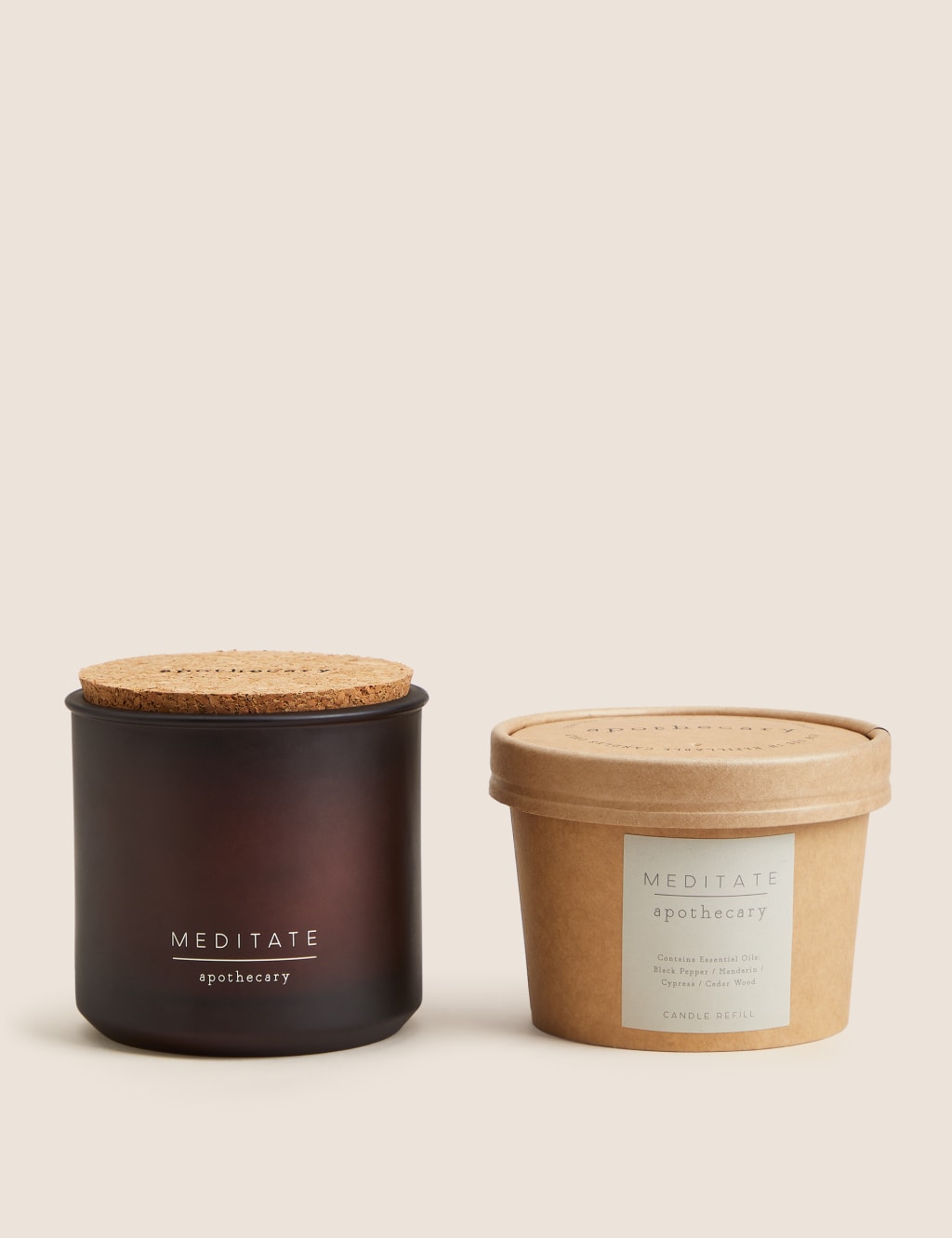 Meditate Candle & Refill Set