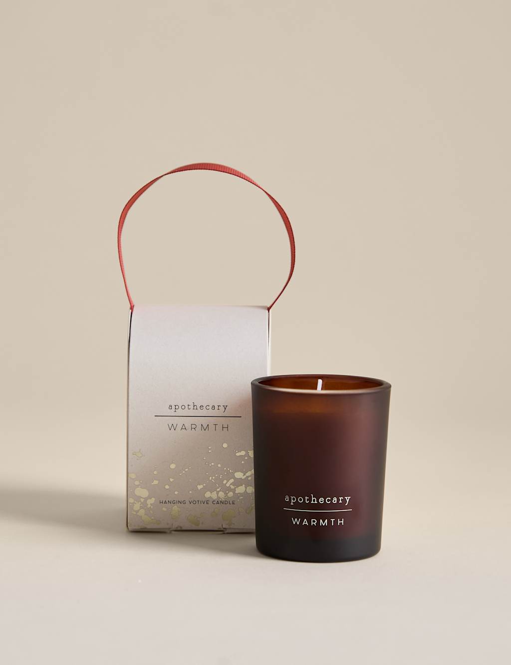 M&S Warmth Boxed Votive Candle Amber