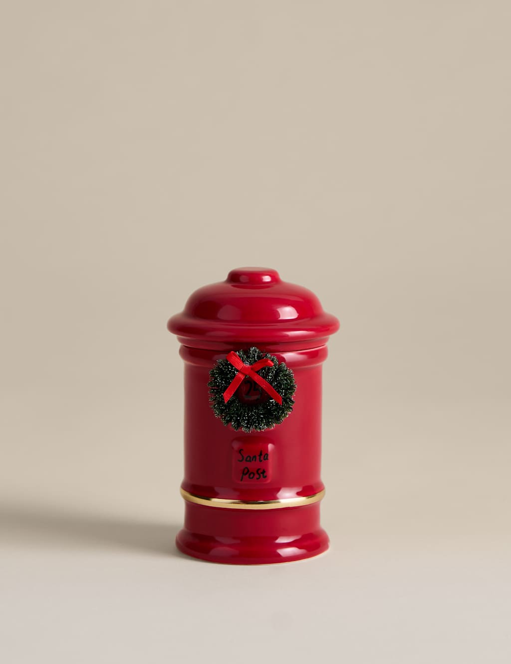 M&S Mandarin Clove & Cinnamon Post Box Candle Red Mix