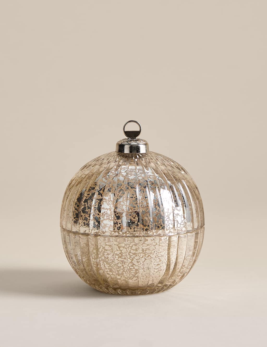 M&S Frankincense & Myrrh Bauble Scented Candle Chrome