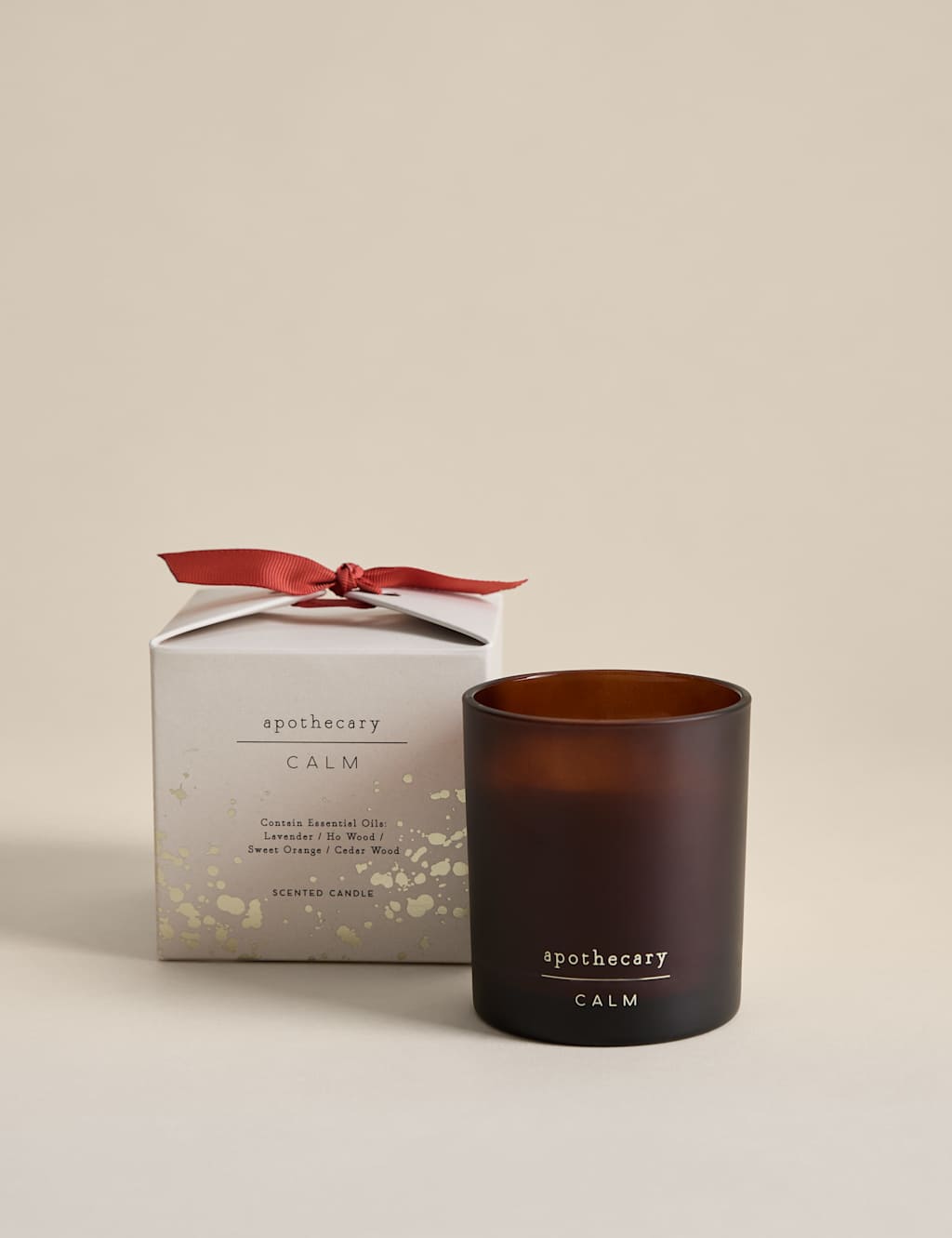 Apothecary Calm Boxed Candle Amber