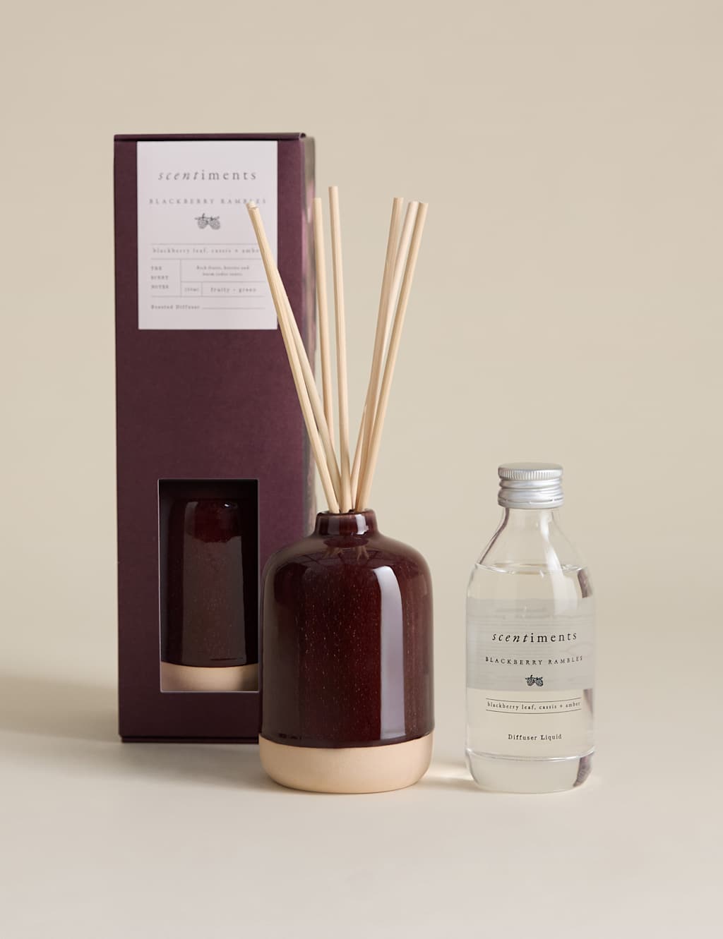 Scentiments Blackberry Rambles Diffuser Purple Mix