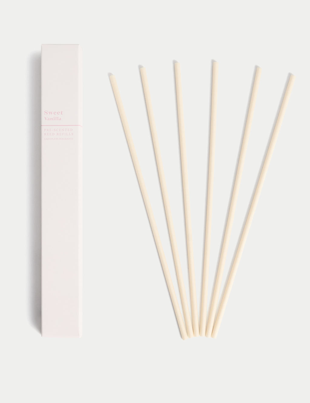 M&S Collection Set of 6 Sweet Vanilla Scented Reeds - Natural, Natural
