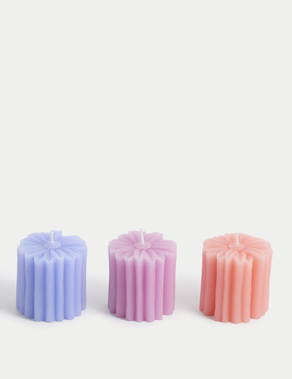 Set of 3 Mini Flower Candles