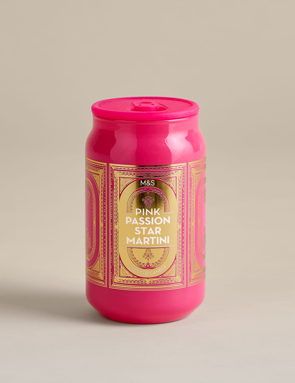M&S Pink Passion Star Martini Tinny Scented Candle - Multi