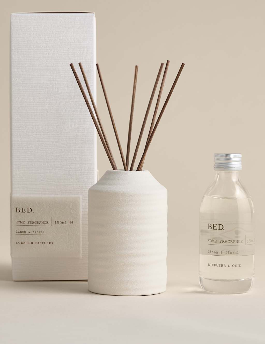 M&S Bed Ceramic 150ml Diffuser - Neutral