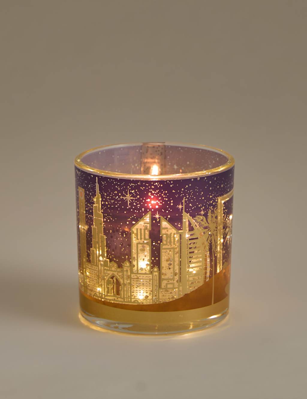 Marks & Sparkle Dubai Light Up Candle Multi