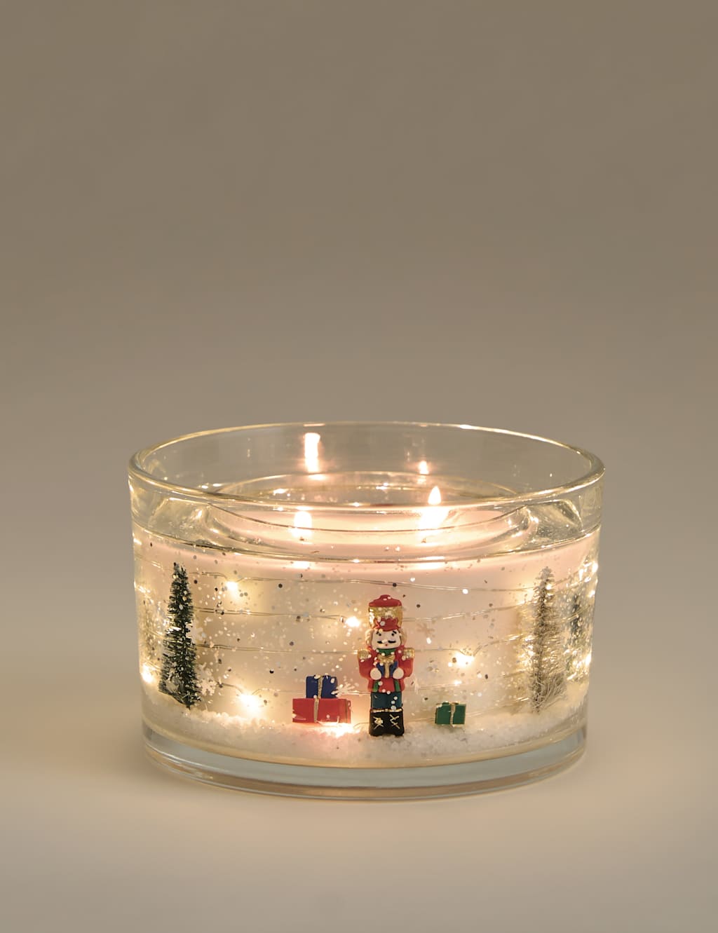 Marks & Sparkle Nutcracker 2 Wick Light Up Scented Candle Multi