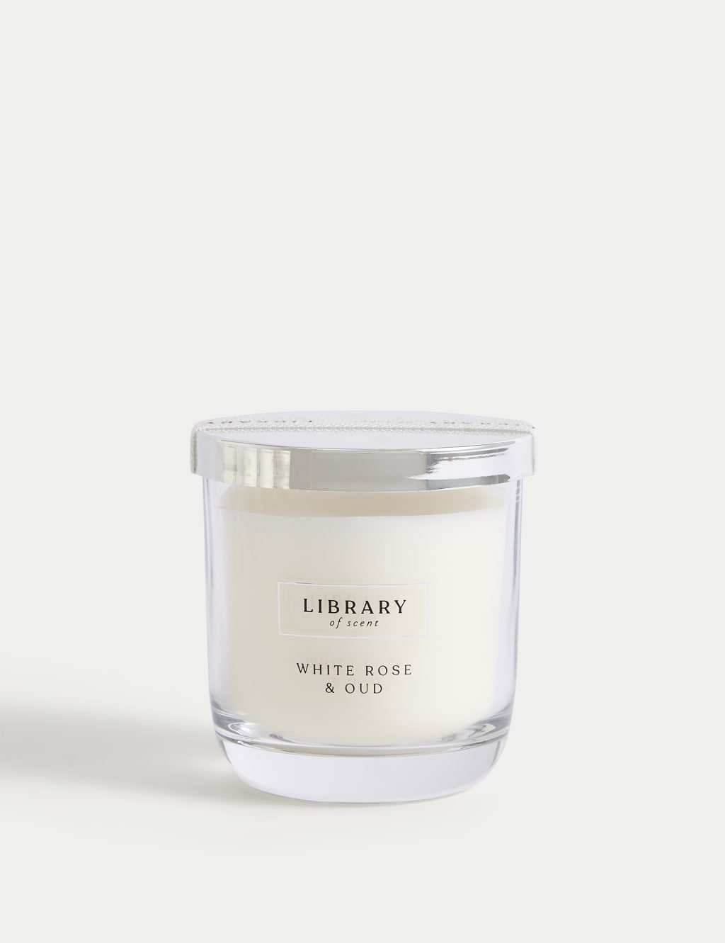 White Rose & Oud Scented Candle