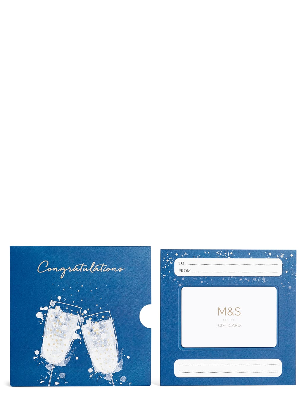 Two Glasses Navy Gift Card 1 of 5