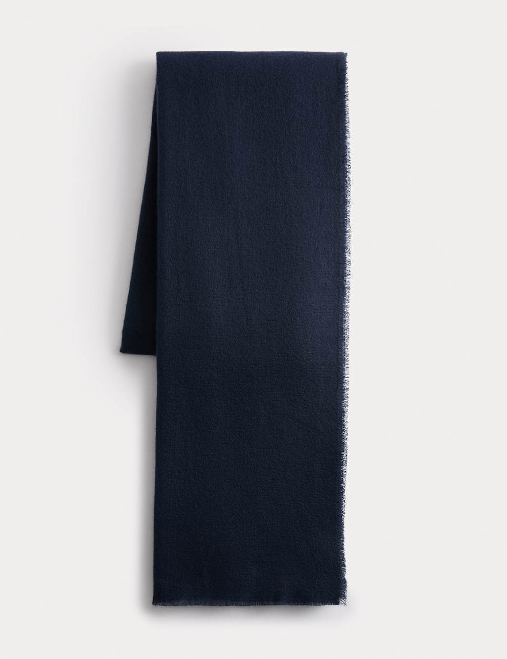 M&S Lightweight Fringed Scarf Navy