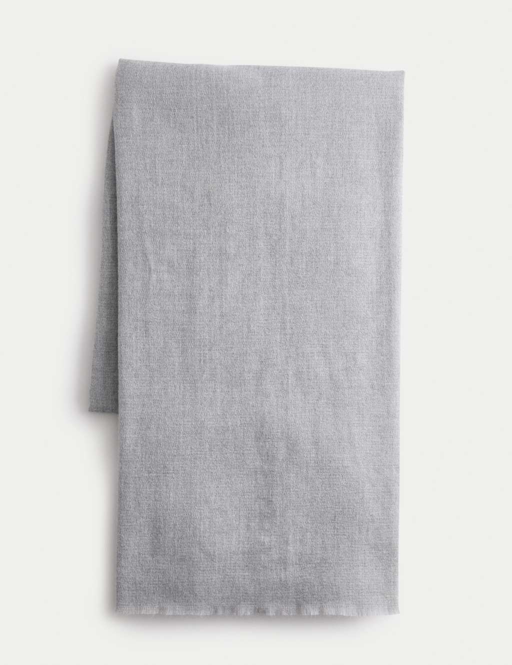 M&S Lightweight Fringed Scarf Grey