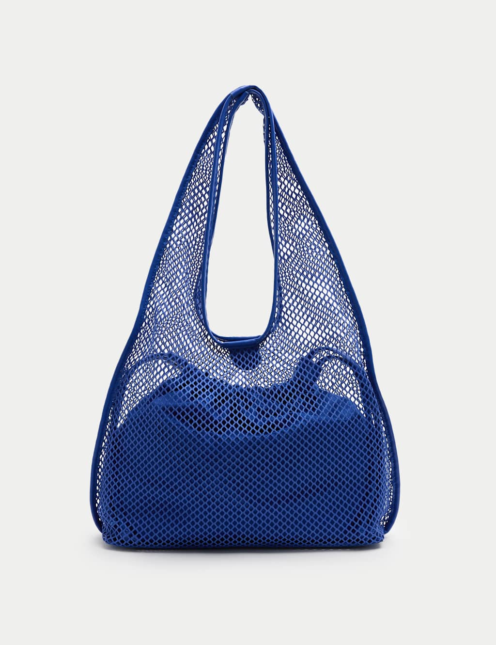 M&S Women's Large Mesh Tote Bag - Cobalt