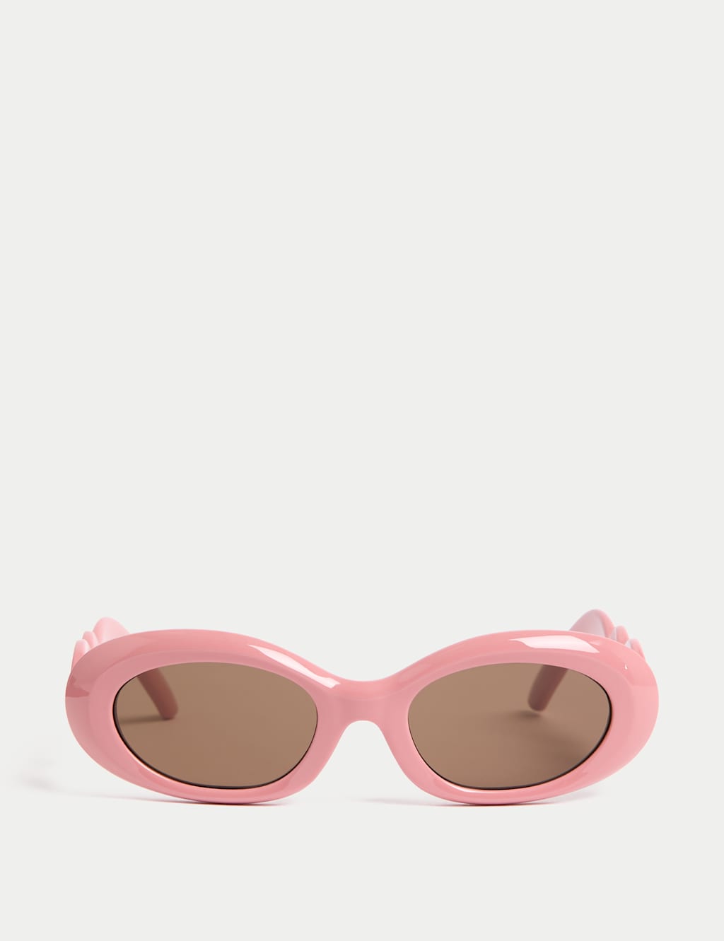 Bevelled Oval Sunglasses